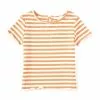 Deals ✔️ Chelsea & Violet Little 💯 Girls 2T-6X Short Sleeve Stripe Ribbed Lettuce Edge Tee Rust 💯 -Chelsea Violet Sales unnamed file 1002