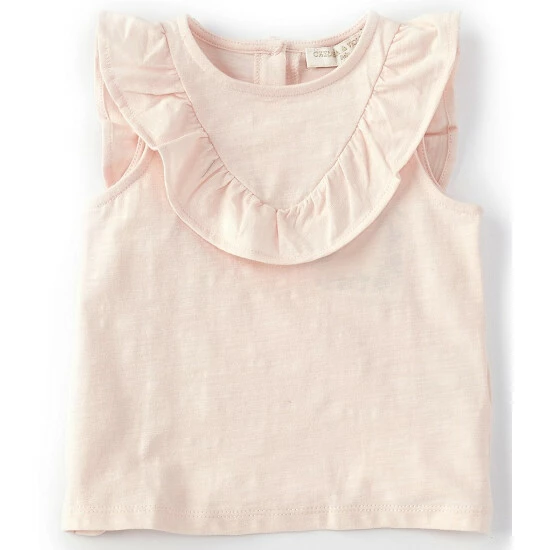 Budget ⌛ Chelsea & Violet Baby Girls 12-24 Months Ruffle Yoke Tank Top Light Pink 🔥 3 Budget ⌛ Chelsea & Violet Baby Girls 12-24 Months Ruffle Yoke Tank Top Light Pink 🔥