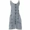 Discount 😀 Chelsea & Violet Big Girls 7-16 Pieced Denim Button Front Tie Back Romper Blue 💯 -Chelsea Violet Sales unnamed file 1043