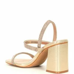 Brand new ⭐ Chelsea & Violet Girli Rhinestone Embellished Block Heel 👏 Dress Sandals Rose Gold 🧨 -Chelsea Violet Sales unnamed file 1051