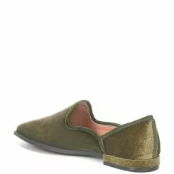 Best deal 🌟 Chelsea & Violet Lousa Velvet Slip-On Flats Moss ⌛ -Chelsea Violet Sales unnamed file 1064
