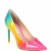 Best Pirce 😍 Chelsea & Violet Carre Ombre Pointed Toe Pumps Rainbow 😀 -Chelsea Violet Sales unnamed file 1077