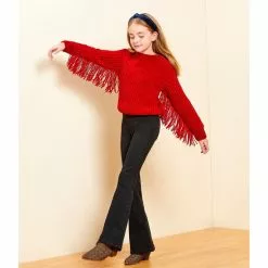 Hot Sale ✔️ Chelsea & Violet Girls Big Girls 7-16 Seamed Flare Pull-On Jeans Bleach ❤️ -Chelsea Violet Sales unnamed file 111