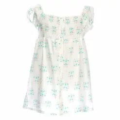 Best Sale ❤️ Chelsea & Violet Little Girls 2T-6X Smocked Floral A-line Dress White ⭐