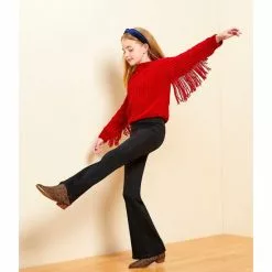 Hot Sale ✔️ Chelsea & Violet Girls Big Girls 7-16 Seamed Flare Pull-On Jeans Bleach ❤️ -Chelsea Violet Sales unnamed file 112