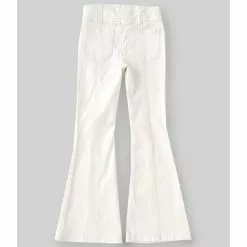 Hot Sale ✔️ Chelsea & Violet Girls Big Girls 7-16 Seamed Flare Pull-On Jeans Bleach ❤️ -Chelsea Violet Sales unnamed file 114