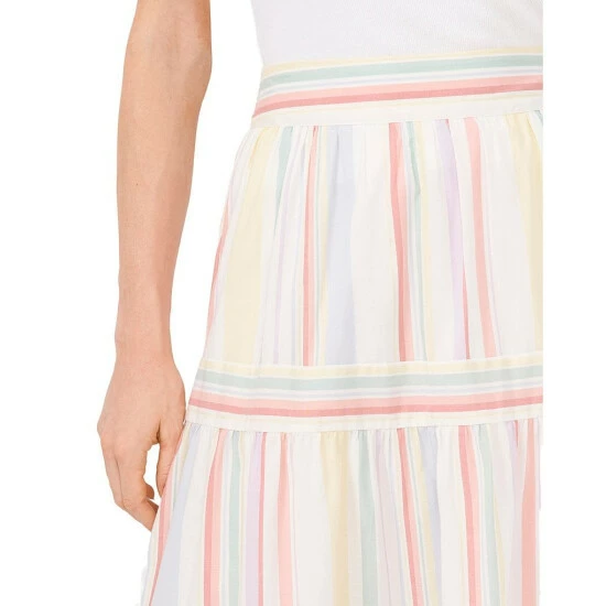 Deals ⌛ Chelsea & Violet Woven Multi Stripe Tiered A-Line 🤩 Skirt Santa Rosa Stripe ⌛ 5 Deals ⌛ Chelsea & Violet Woven Multi Stripe Tiered A-Line 🤩 Skirt Santa Rosa Stripe ⌛ - Image 3