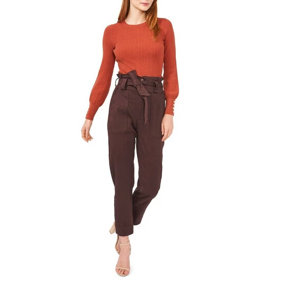 Promo ๐คฉ Chelsea & Violet Twill High Rise Tie Belt Straight Leg Paperbag Pants Java ๐ 5 Promo ๐คฉ Chelsea & Violet Twill High Rise Tie Belt Straight Leg Paperbag Pants Java ๐ - Image 3