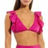 Brand new 🧨 Chelsea & Violet Family Matching Solid Ruffle Bralette Swim Top Fuchsia 😀 -Chelsea Violet Sales unnamed file 1180