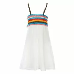Cheap ๐ฅ Chelsea & Violet Girls Big Girls 7-16 Multicolor Crochet Dress White โ