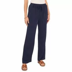 Flash Sale 👏 Chelsea & Violet Twill Pull-On Drawstring Straight Leg Pants Classic Navy 🛒