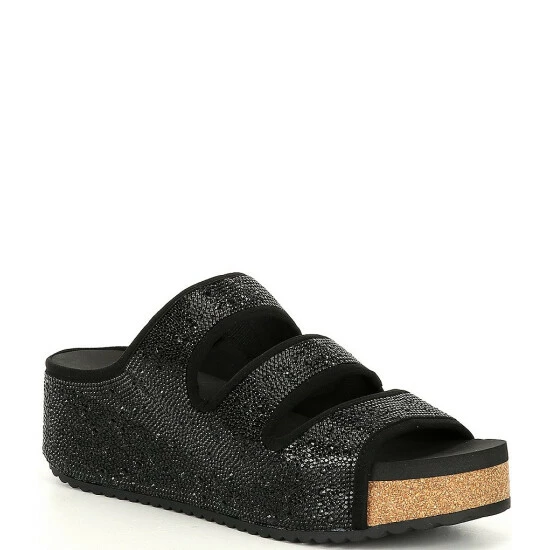 Outlet π₯ Chelsea & Violet Mel Rhinestone Embellished Three-Band Wedges Light Grey β 10 Outlet π₯ Chelsea & Violet Mel Rhinestone Embellished Three-Band Wedges Light Grey β - Image 8