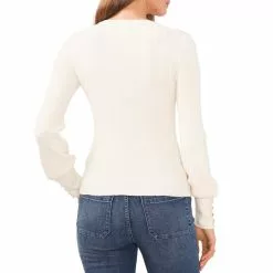 Hot Sale ⌛ Chelsea & Violet Crew Neck Long Button Cuff Sleeve Ribbed Knit Sweater Olivine 😍 -Chelsea Violet Sales unnamed file 152