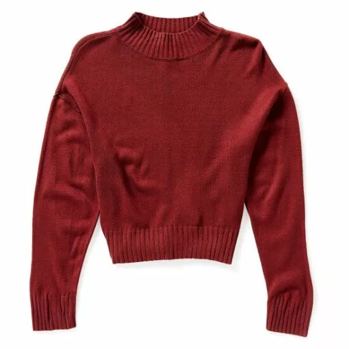 Best Sale 🛒 Chelsea & Violet Big Girls 7-16 Ribbed Mock Neck Sweater Elderberry 🌟 -Chelsea Violet Sales unnamed file 198