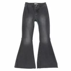 Brand new 🧨 Chelsea & Violet Girls Big Girls 7-16 Denim Exaggerated Flare Jeans Med Stone 😉