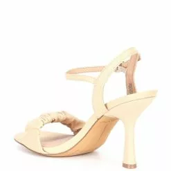 Cheapest 👍 Chelsea & Violet Lindn Ruched Leather Ankle Strap Dress Sandals Black ✔️ -Chelsea Violet Sales unnamed file 217