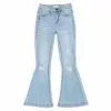 Coupon 😀 Chelsea & Violet Girls Big Girls 7-16 High Rise Flare Denim 🎁 Jeans Light Wash ✔️