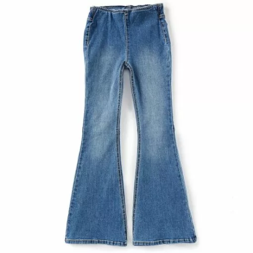 Outlet 😍 Chelsea & Violet Girls Big Girls 7-16 Flared Pull-On Jeans Dark Stone 😉 -Chelsea Violet Sales unnamed file 240