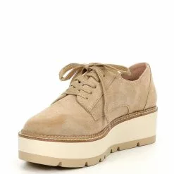 Best Sale ✨ Chelsea & Violet Irena Suede Lace-Up Lug Sole Platform Oxfords Mink 🌟 -Chelsea Violet Sales unnamed file 260