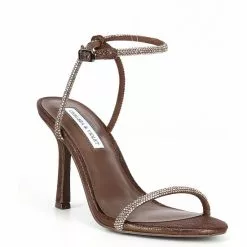 Promo ❤️ Chelsea & Violet Bonita Jeweled Ankle Strap ✔️ Dress Sandals Red 🥰 -Chelsea Violet Sales unnamed file 31