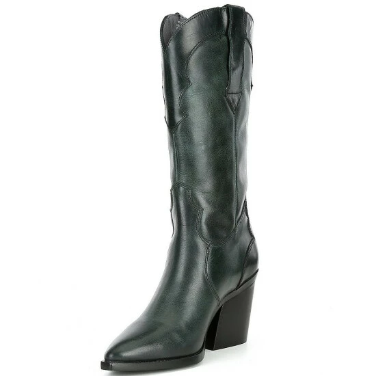 Brand new π Chelsea & Violet Fexx Leather Block Heel Western Boots Green Onyx π₯° 6 Brand new π Chelsea & Violet Fexx Leather Block Heel Western Boots Green Onyx π₯° - Image 4