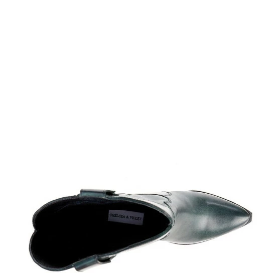 Brand new π Chelsea & Violet Fexx Leather Block Heel Western Boots Green Onyx π₯° 7 Brand new π Chelsea & Violet Fexx Leather Block Heel Western Boots Green Onyx π₯° - Image 5