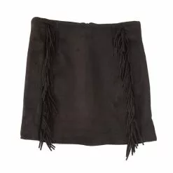 Buy 🌟 Chelsea & Violet Big Girls 7-16 Fringe Mini Skirt Pecan 🎁