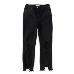 New ✔️ Chelsea & Violet Girls Big Girls 7-16 Distressed Denim Ankle Jean Bleach 😀