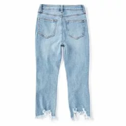 New ✔️ Chelsea & Violet Girls Big Girls 7-16 Distressed Denim Ankle Jean Bleach 😀 -Chelsea Violet Sales unnamed file 370