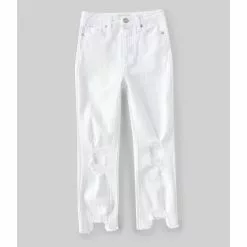 New ✔️ Chelsea & Violet Girls Big Girls 7-16 Distressed Denim Ankle Jean Bleach 😀 -Chelsea Violet Sales unnamed file 371