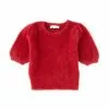 Hot Sale 😍 Chelsea & Violet Girls Little 🔥 Girls 2-6x Super Fuzzy Puff Sleeve Sweater Red ⭐ -Chelsea Violet Sales unnamed file 378