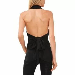 Wholesale 🌟 Chelsea & Violet Sleeveless Cable Knit Bow Tie Open Back Halter Top Rich Black ⭐ -Chelsea Violet Sales unnamed file 386