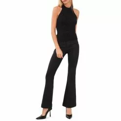 Wholesale 🌟 Chelsea & Violet Sleeveless Cable Knit Bow Tie Open Back Halter Top Rich Black ⭐ -Chelsea Violet Sales unnamed file 387