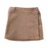 Discount ✔️ Chelsea & Violet Little 👏 Girls 2T-6X Corduroy Wrap Skirt Brown ⭐
