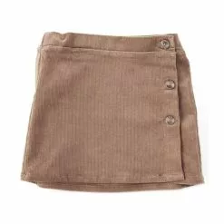 Discount โ๏ธ Chelsea & Violet Little ๐ Girls 2T-6X Corduroy Wrap Skirt Brown โญ