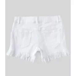 Buy 😉 Chelsea & Violet Girls Big Girls 7-16 Distressed Fringe-Hem Denim Shorts White 😉 -Chelsea Violet Sales unnamed file 405