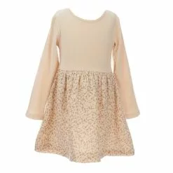 Best Pirce ✔️ Chelsea & Violet Girls Little Girls 2-6X Rib Knit Ditsy Floral Dress Cream 🧨
