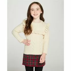 Buy ⭐ Chelsea & Violet 🌟 Girls Little Girls 2-6x Paperbag Plaid Skirt 🔥 -Chelsea Violet Sales unnamed file 435