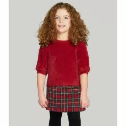 Buy ⭐ Chelsea & Violet 🌟 Girls Little Girls 2-6x Paperbag Plaid Skirt 🔥 -Chelsea Violet Sales unnamed file 436