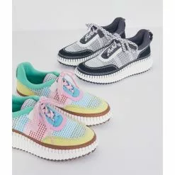 Deals ✔️ Chelsea & Violet Halle Multicolor Knit Platform Wedge ❤️ Sneakers 🤩 -Chelsea Violet Sales unnamed file 455