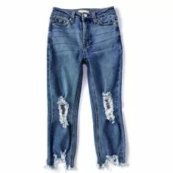 Best reviews of ⌛ Chelsea & Violet Chelsea & Violet 🌟 Girls Big Girls 7-16 Distressed Denim Ankle Jean Medium Stone ❤️