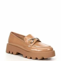 Chelsea Violet Sales 11 Best deal โ Chelsea & Violet Vera Patent Slip-On Lug Sole Loafers Latte ๐