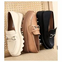 Best deal ⌛ Chelsea & Violet Vera Patent Slip-On Lug Sole Loafers Latte 🛒 -Chelsea Violet Sales unnamed file 522