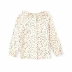 Budget 🎁 Chelsea & Violet Girls Little Girls 2-6x Ditsy Jersey Tee Ivory 👏 -Chelsea Violet Sales unnamed file 528