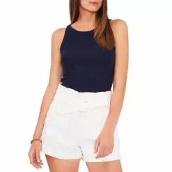 Brand new 😀 Chelsea & Violet Cropped Racer Crew Neck Sleeveless Knit Tee Flame Scarlet 😍 -Chelsea Violet Sales unnamed file 546