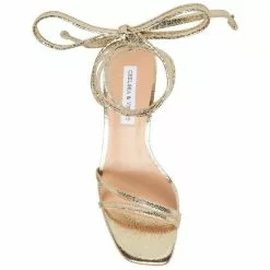 Top 10 ⭐ Chelsea & Violet Jalissa Metallic Ankle Wrap 🧨 Dress Sandals Light Gold 🤩 -Chelsea Violet Sales unnamed file 640