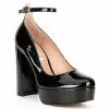 Promo 🧨 Chelsea & Violet Mia Patent Ankle Strap Platform Pumps Black ⌛ -Chelsea Violet Sales unnamed file 643