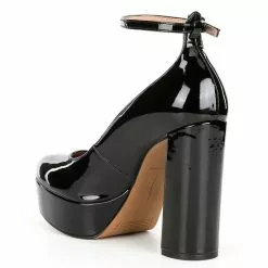 Promo 🧨 Chelsea & Violet Mia Patent Ankle Strap Platform Pumps Black ⌛ -Chelsea Violet Sales unnamed file 645