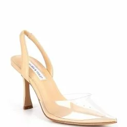 Discount 💯 Chelsea & Violet Victoria Clear Slingback Pumps ✨