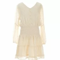 Deals ✨ Chelsea & Violet 🎉 Girls Big Girls 7-16 Smocked Waist Clip Dot Mini ❤️ Dress Dusty Olive ✨ -Chelsea Violet Sales unnamed file 707